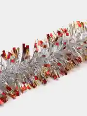 Бордовый мишура новогодняя, 200 см