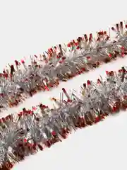 Бордовый мишура новогодняя, 200 см