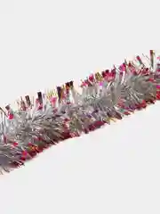 Розовый мишура новогодняя, 200 см