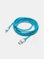 Голубой кабель USB-Lightning 2 метра