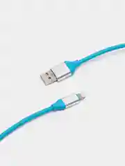Голубой кабель USB-Lightning 2 метра