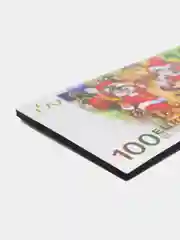 Зеленый магнит на холодильник "Новый год"