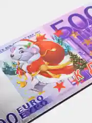 Аметистовый магнит на холодильник "Новый год"