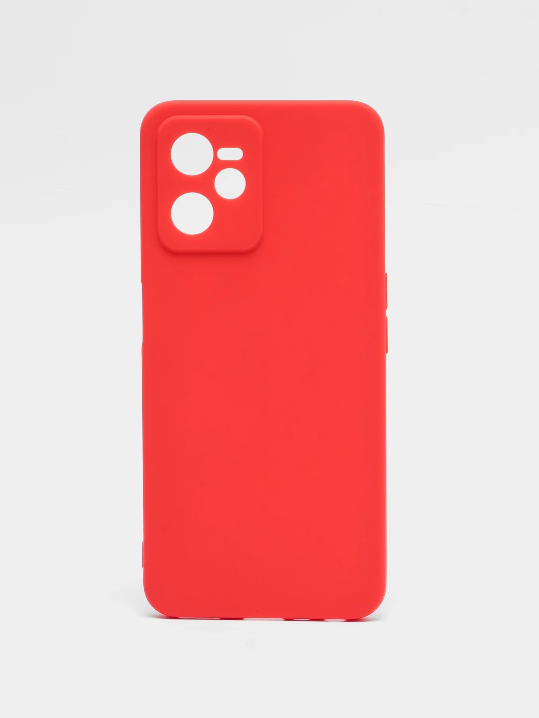 Красный чехол для Realme C35 (Реалми С35), силиконовый, матовый