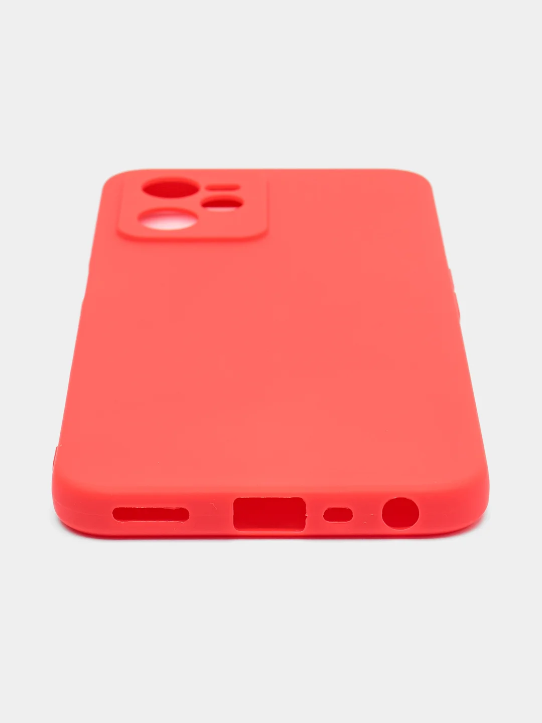 Красный чехол для Realme C35 (Реалми С35), силиконовый, матовый