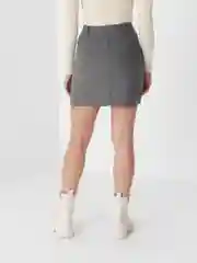 Угольный юбка мини вельветовая