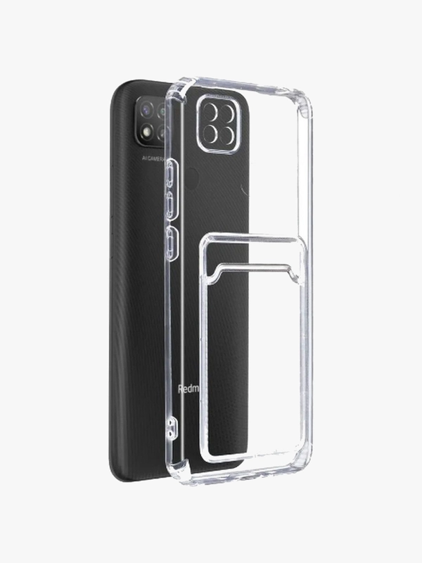 Силиконовый чехол Xiaomi Redmi 9C / 9C NFC / 10A (Сяоми Редми 9С, 10А) с карманом для карт