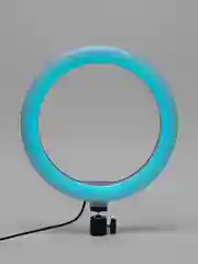 Цветная светодиодная кольцевая лампа, RGB, 26 см, без штатива