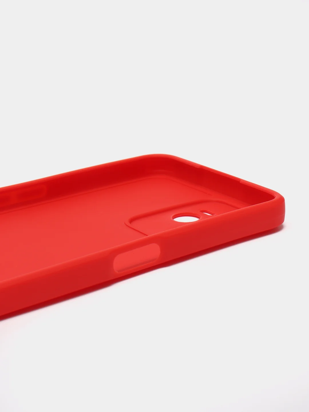 Красный чехол для Realme C35 (Реалми С35), прозрачный