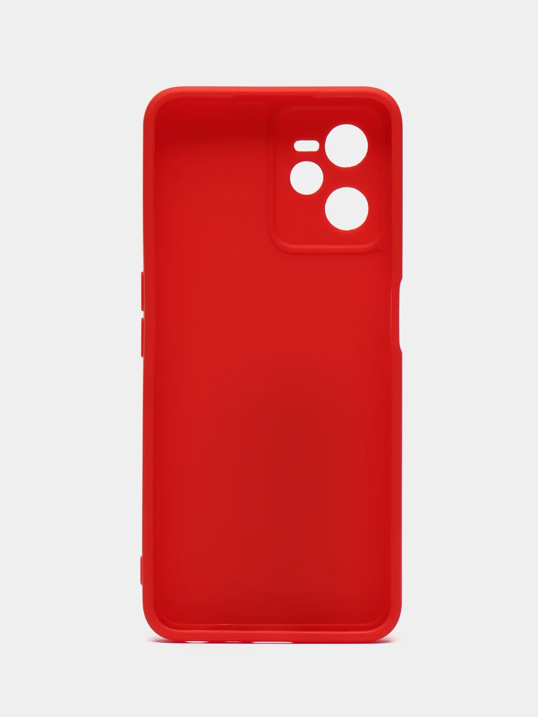 Красный чехол для Realme C35 (Реалми С35), прозрачный