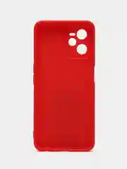 Красный чехол для Realme C35 (Реалми С35), прозрачный