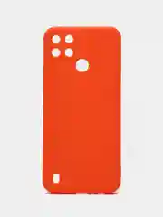 Оранжевый чехол для Realme C21Y / C25Y (Реалми С21у / С25у ), прозрачный