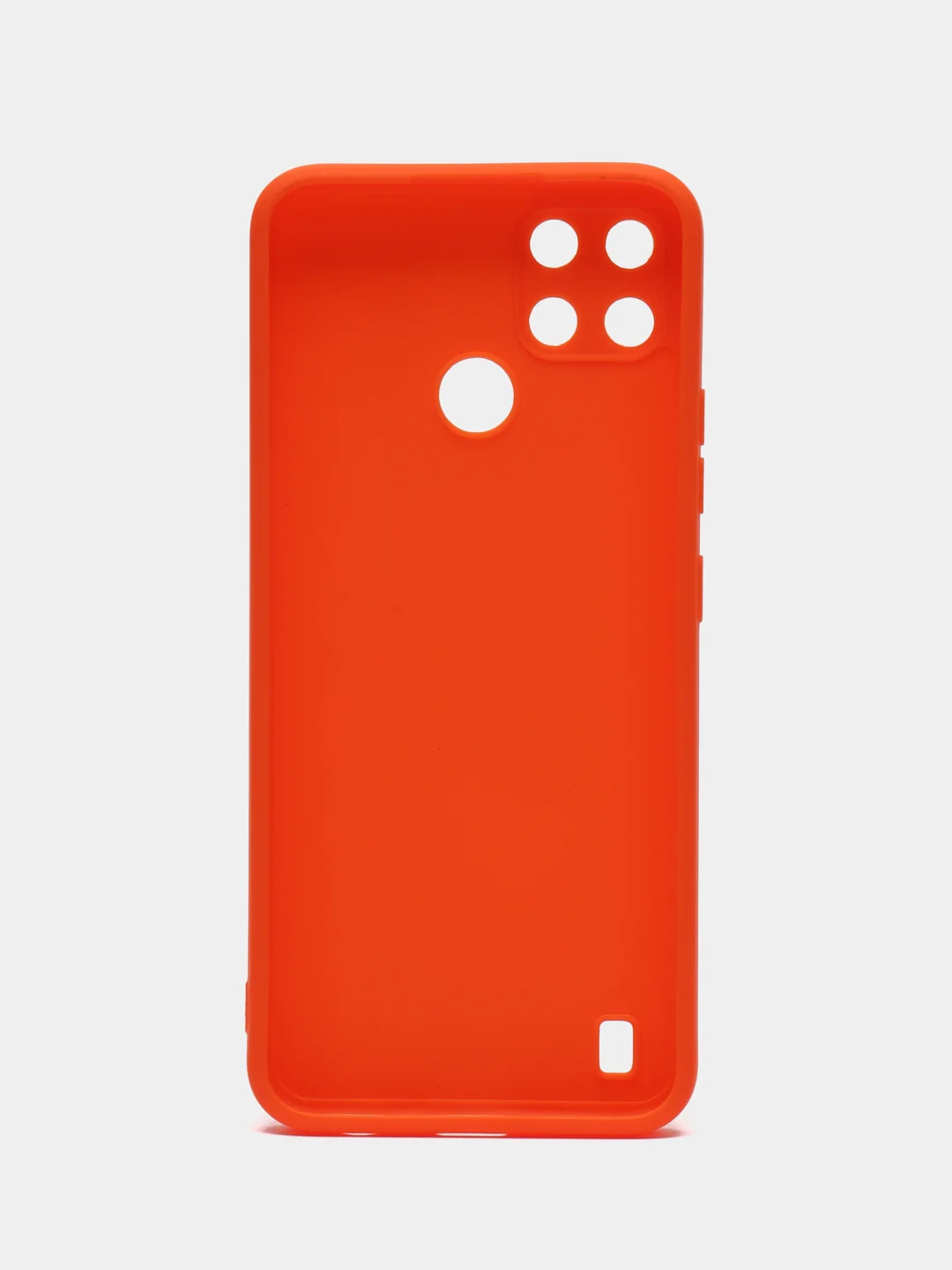 Оранжевый чехол для Realme C21Y / C25Y (Реалми С21у / С25у ), прозрачный