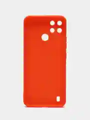 Оранжевый чехол для Realme C21Y / C25Y (Реалми С21у / С25у ), прозрачный