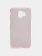 Силиконовый чехол-накладка с блестками на Samsung J4