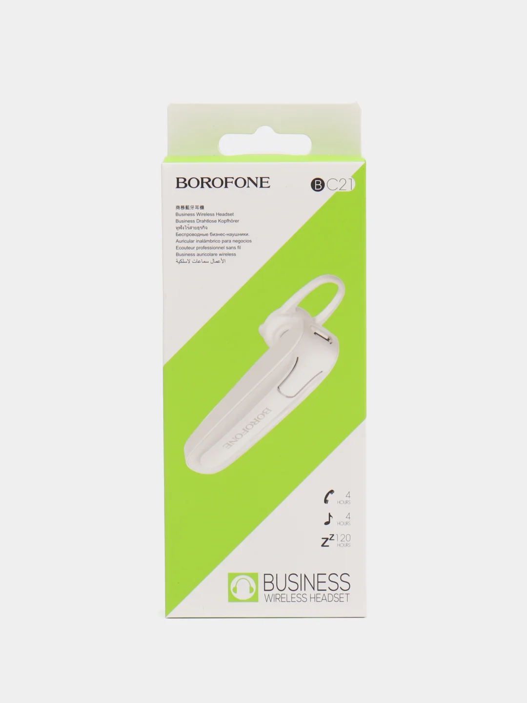 Белый bluetooth-гарнитура Borofone BC21