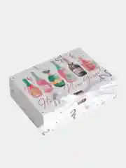 Белый новогодняя коробка