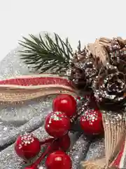 Серый большой бант на елку/ Новогодние банты на елку 1шт/ украшение декор