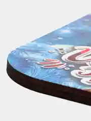Серый подставка под горячее, новогодняя