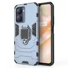 Красный чехол противоударный с кольцом на Realme C33 (Реалми С33)