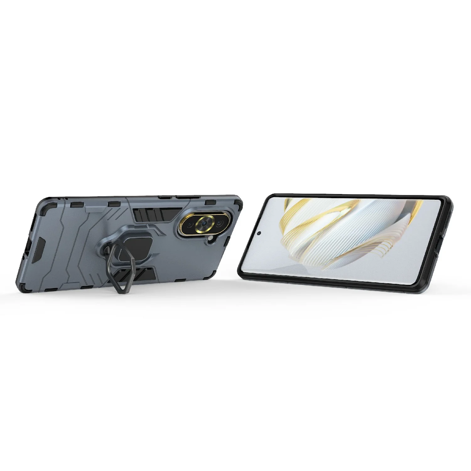 Чехол противоударный с кольцом на Huawei Nova 10 (Хуавей Нова 10)