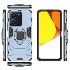 Красный чехол противоударный с кольцом на Vivo Y22 и Vivo Y35 (Виво У22 и Виво У35)