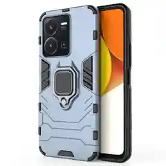 Красный чехол противоударный с кольцом на Vivo Y22 и Vivo Y35 (Виво У22 и Виво У35)