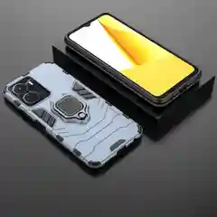 Красный чехол противоударный с кольцом на Vivo Y16 (Виво У16)