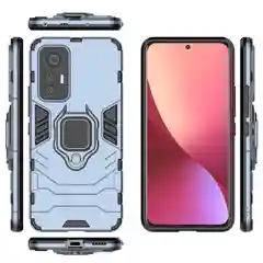 Красный чехол противоударный с кольцом-держателем на Xiaomi 12 Lite (Сяоми 12 Лайт)