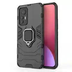 Красный чехол противоударный с кольцом-держателем на Xiaomi 12 Lite (Сяоми 12 Лайт)
