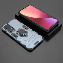 Красный чехол противоударный с кольцом-держателем на Xiaomi 12 Lite (Сяоми 12 Лайт)
