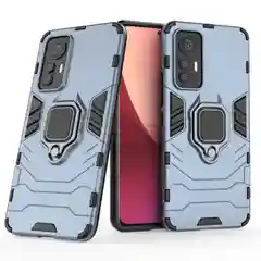 Красный чехол противоударный с кольцом-держателем на Xiaomi 12 Lite (Сяоми 12 Лайт)