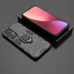 Красный чехол противоударный с кольцом-держателем на Xiaomi 12 Lite (Сяоми 12 Лайт)