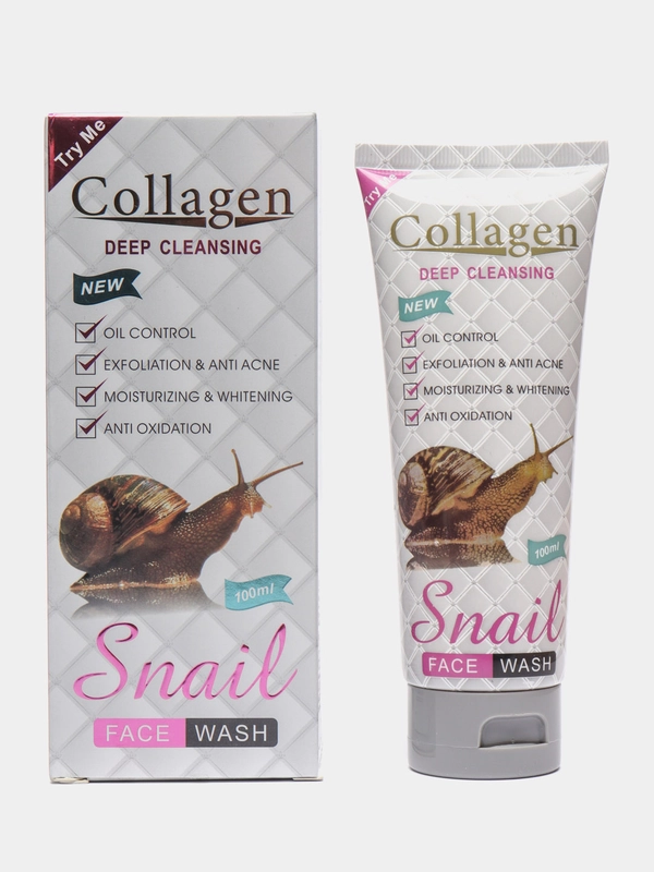Пенка для умывания с коллагеном и муцином улитки Collagen Snail Face Wash, 100 мл