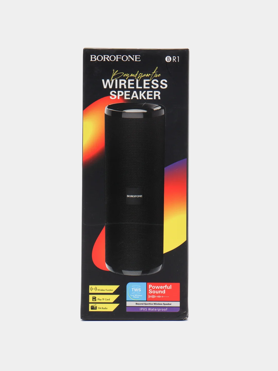 Черный портативная колонка BOROFONE BR1 Bluetooth 10 Bt, BT V5.0, батарея 1200 mAh