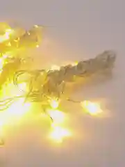 Желтый новогодние гирляды-шторы на окна