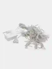 Белый новогодние гирляды-шторы на окна