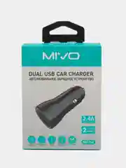 Черный автомобильное зарядное устройство, 2 USB, 2,4А