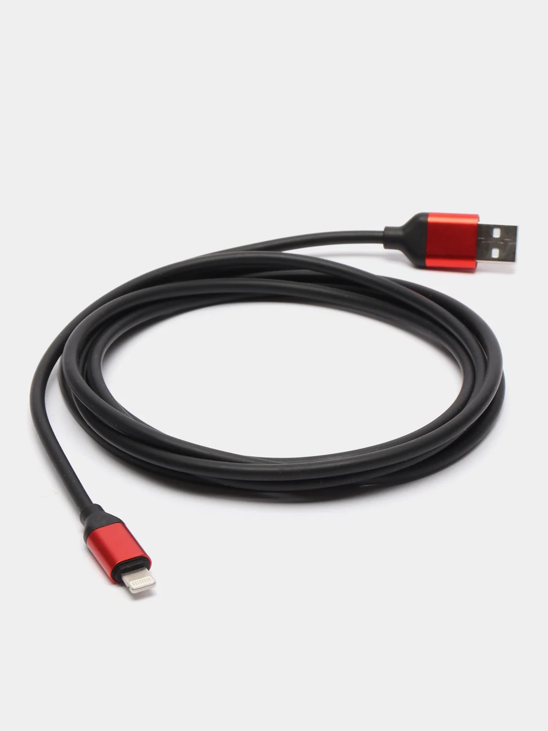 Черный кабель USB-Lightning 2 метра