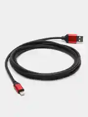 Черный кабель USB-Lightning 2 метра