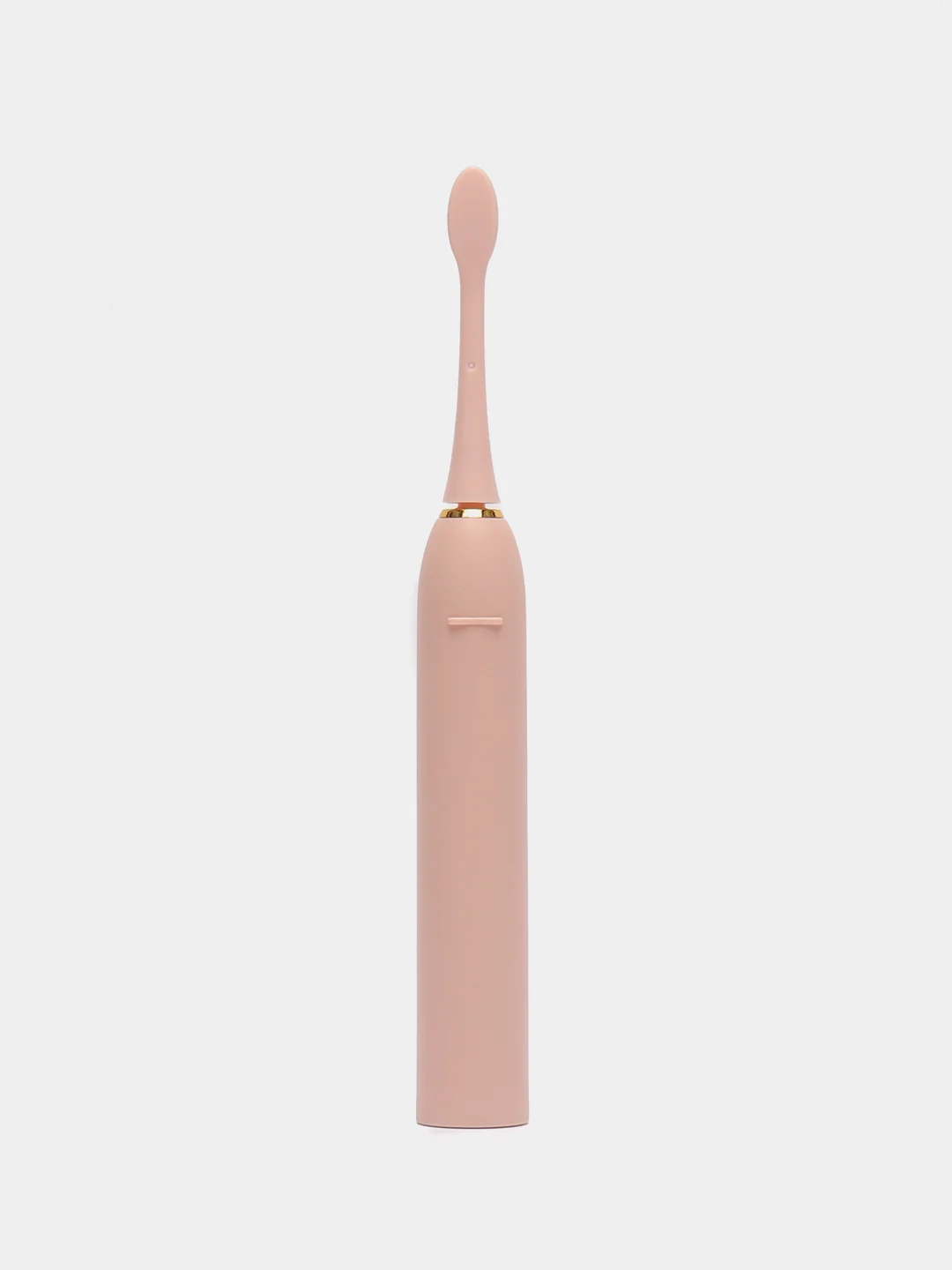 Розовый электрическая зубная щетка SONIC TOOTHBRUSH X-3, звуковая, 6 режимов, 4 насадки