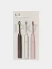 Розовый электрическая зубная щетка SONIC TOOTHBRUSH X-3, звуковая, 6 режимов, 4 насадки