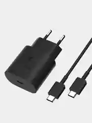 Белый сетевое зарядное устройство для Samsung 25W USB-C Fast Charger, быстрая зарядка, type-c