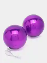 Фиолетовый шар 8 см, акрил, 6 шт