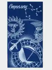 Полотенце махровое "Знаки зодиака Стрелец", 67 х 130 см, хлопок, 420 г/м2