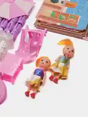 Кукольный домик с мебелью, 3 этажа