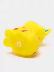 Игрушка пищащая "Кошечка" для собак, 10 см, жёлтая