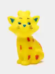 Игрушка пищащая "Кошечка" для собак, 10 см, жёлтая