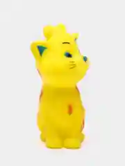 Игрушка пищащая "Кошечка" для собак, 10 см, жёлтая