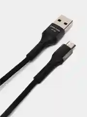 Черный кабель для зарядки и передачи данных Micro-USB